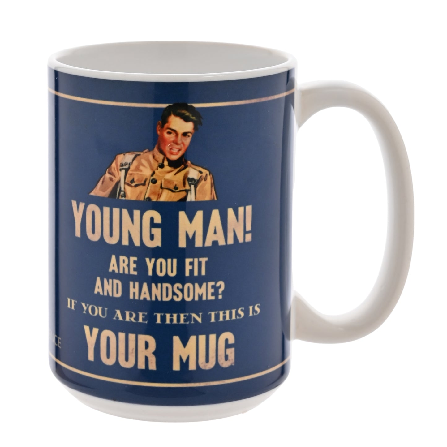 Civil Defense Large Young Man Mug 15oz