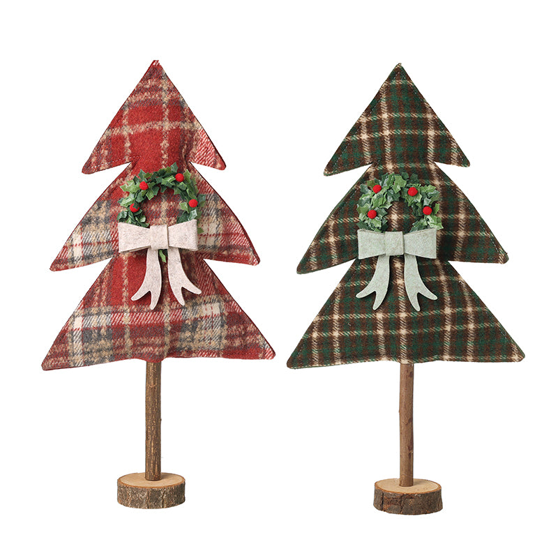 Tall Tartan Christmas Tree