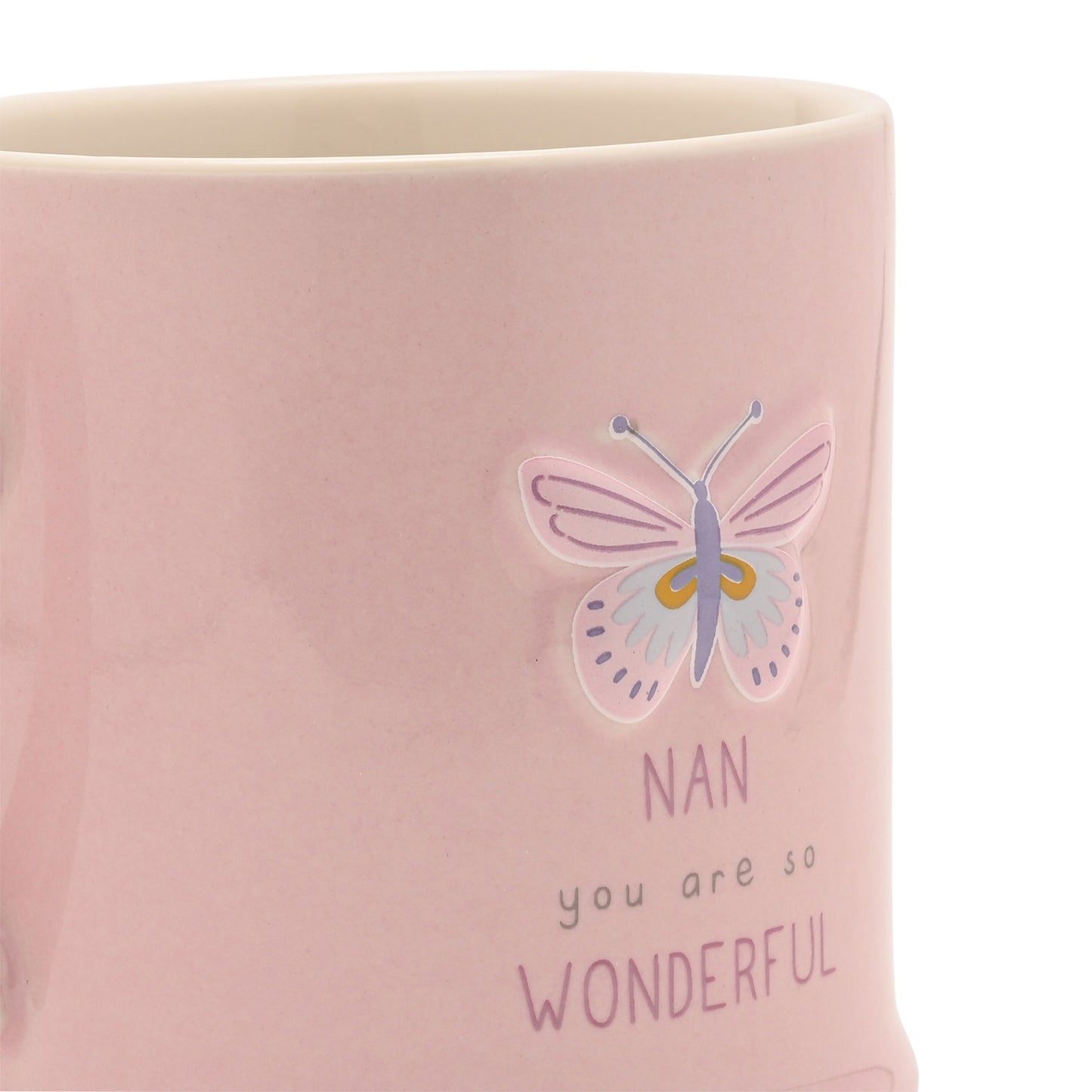 Love Life Embossed Mug - Nan