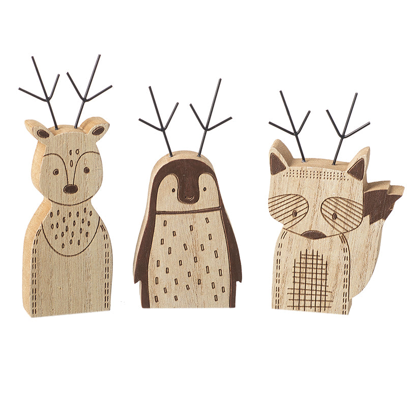 Wooden Animal Block Mix