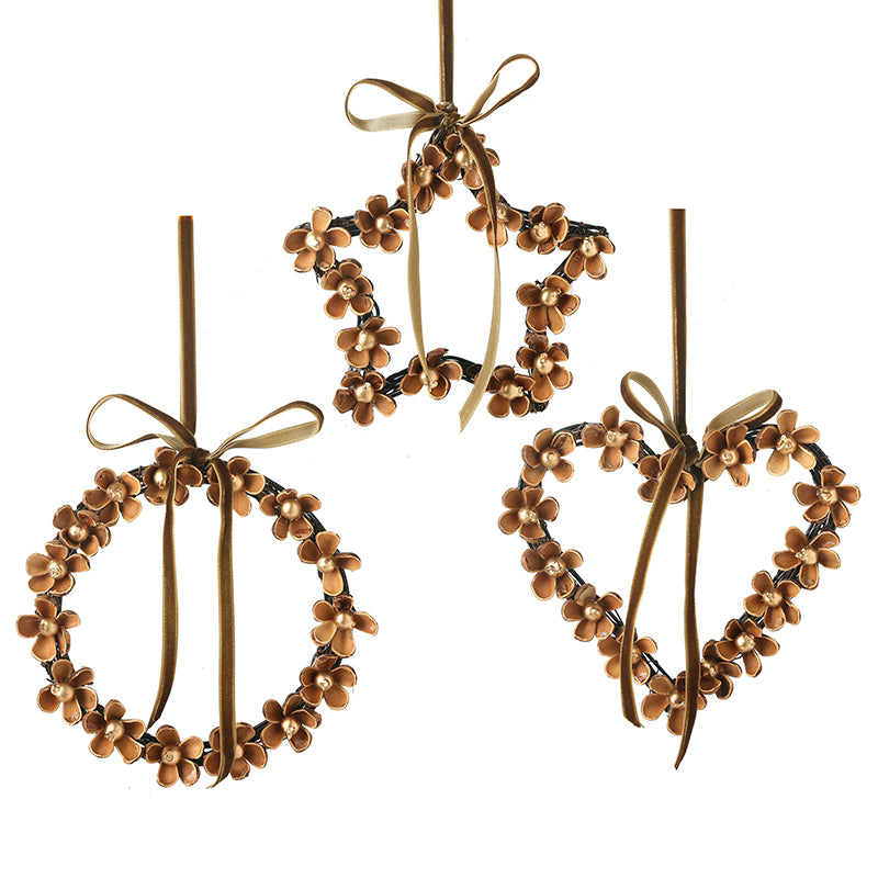 Copper Flowers Hangers Mix