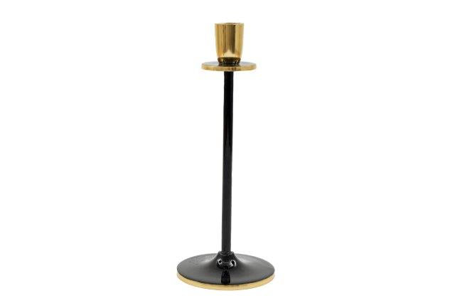 Black and Gold Metal Candle Holders
