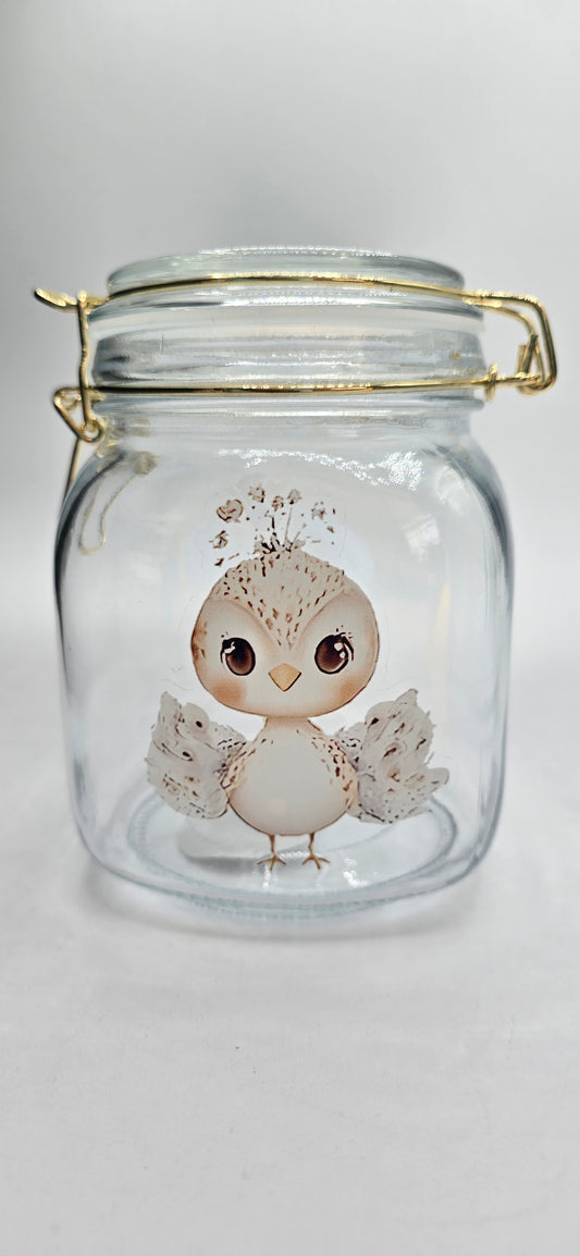 Clip-lock Glass Storage Jar