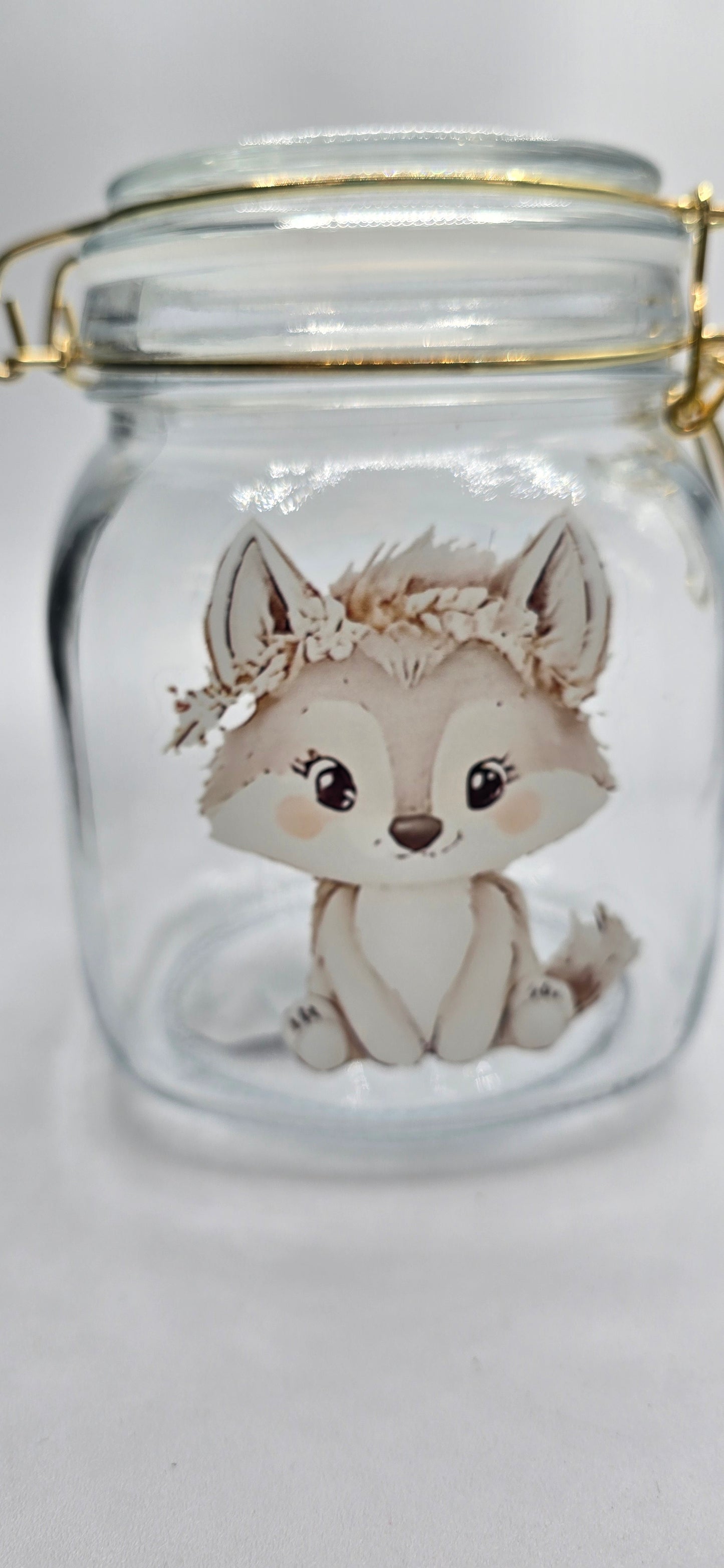 Clip-lock Glass Storage Jar