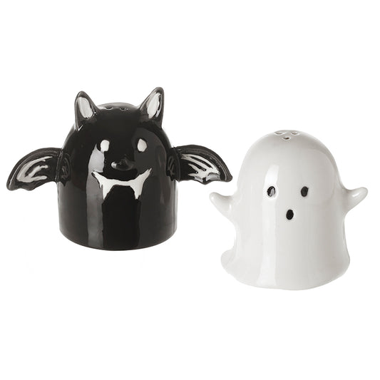 Ceramic Bat and Ghost Cruet Set