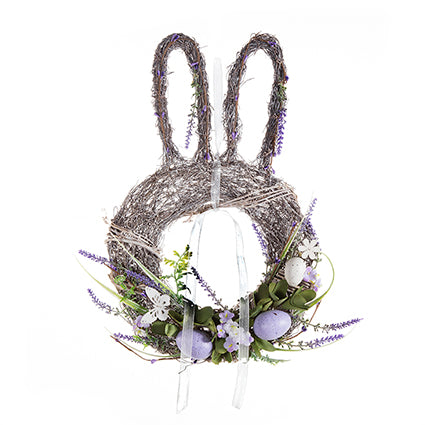 Tall Rabbit Head Wreath
