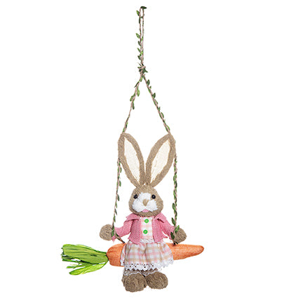 Lottie Rustic Bunny on Swing
