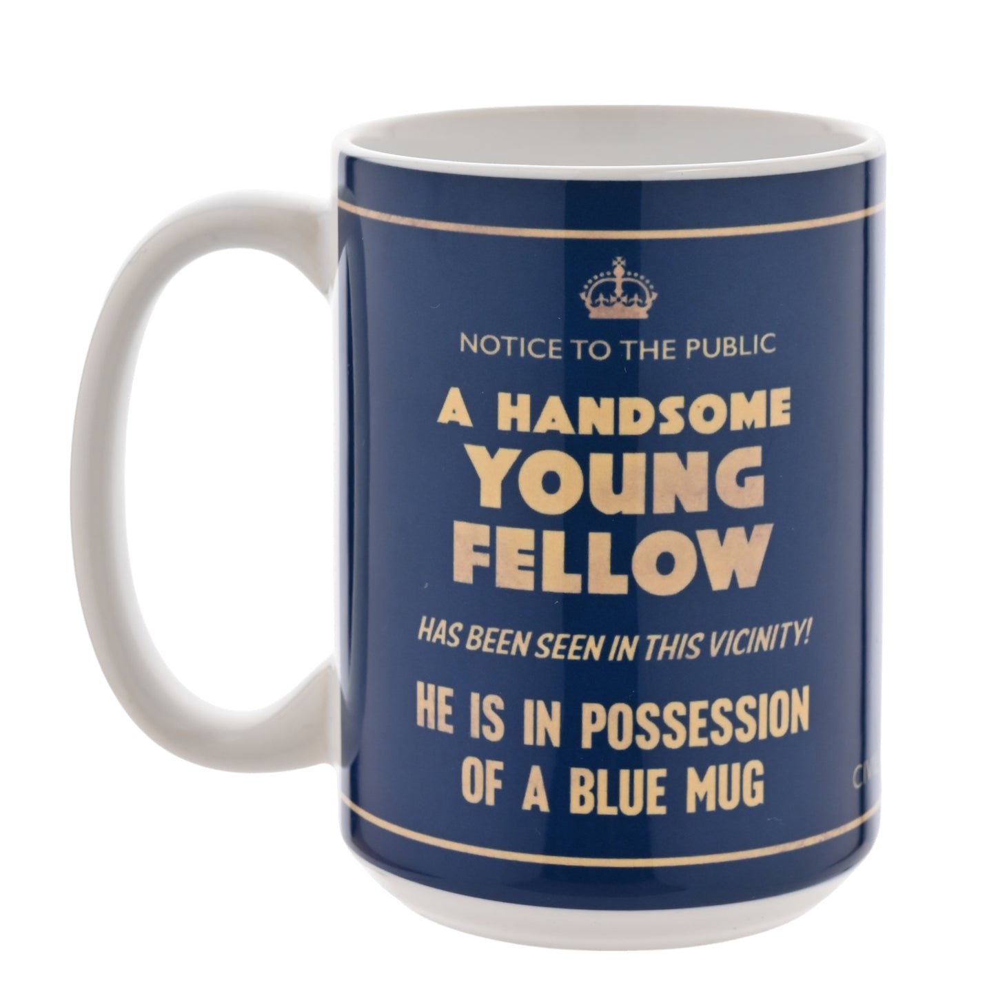 Civil Defense Large Young Man Mug 15oz