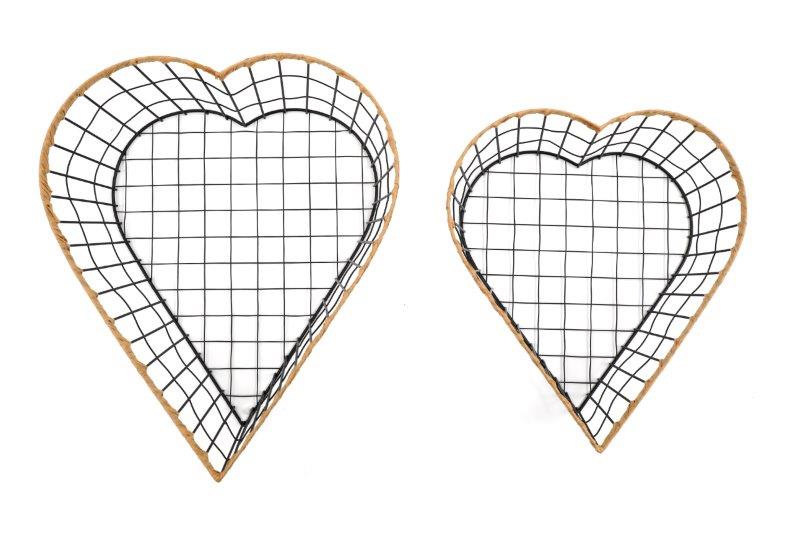 Heart Wire Storage Basket Set