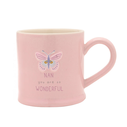 Love Life Embossed Mug - Nan
