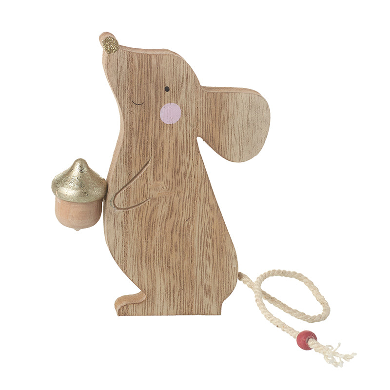Standing Mouse with Acorn