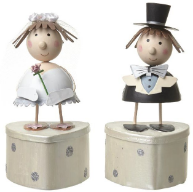 Bride and Groom Trinket Boxset