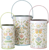 Folk Art Plant Pot Set