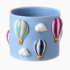 Hot Air Balloon Ceramic Pot