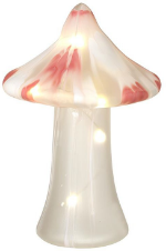 Light Up Glass Toadstool