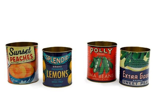Fruit & Veg Themed Tin Set